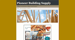 Desktop Screenshot of pioneerbuildingsupply.com